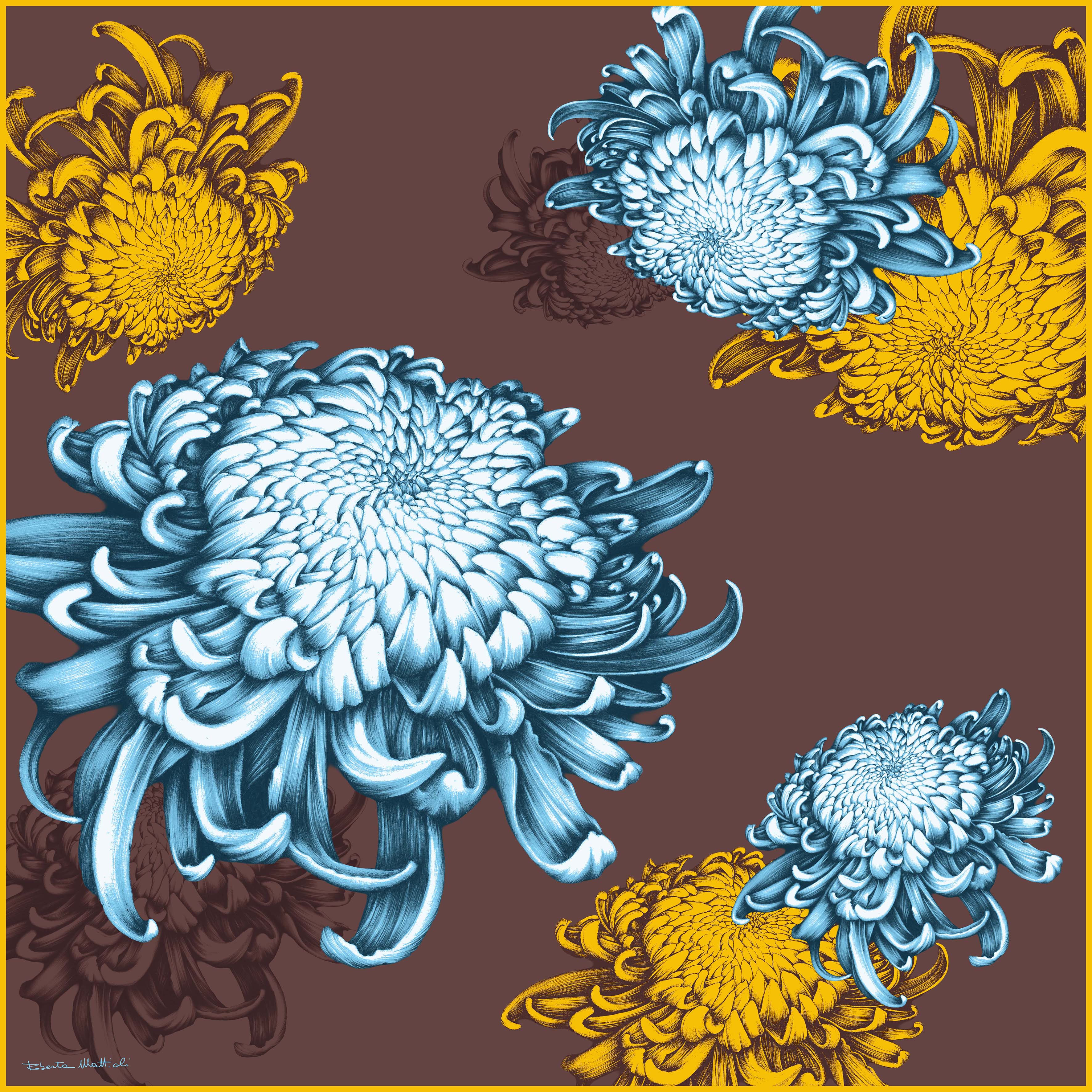 Chrysanthemum Arrangement - 90x90