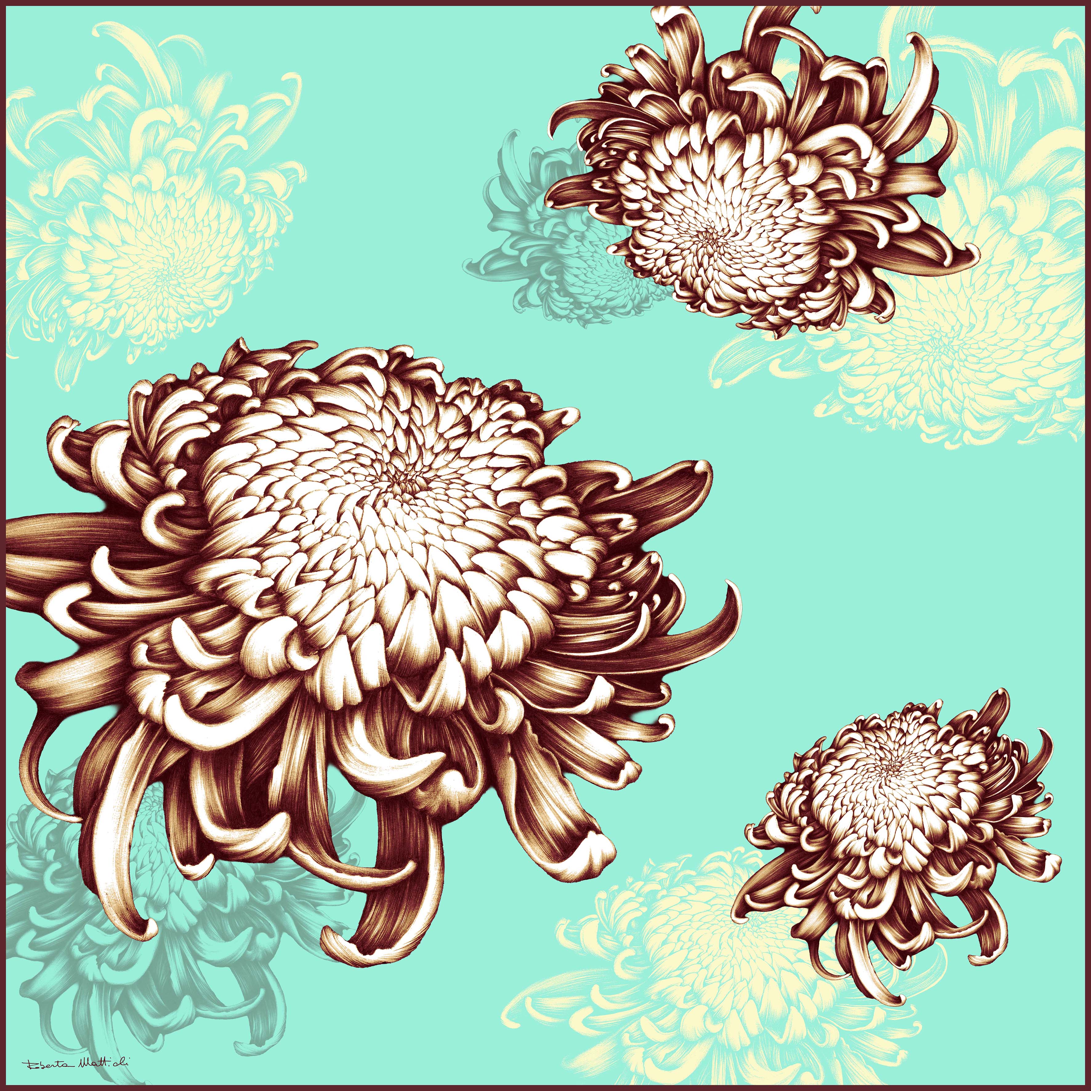 Chrysanthemum Arrangement - 90x90